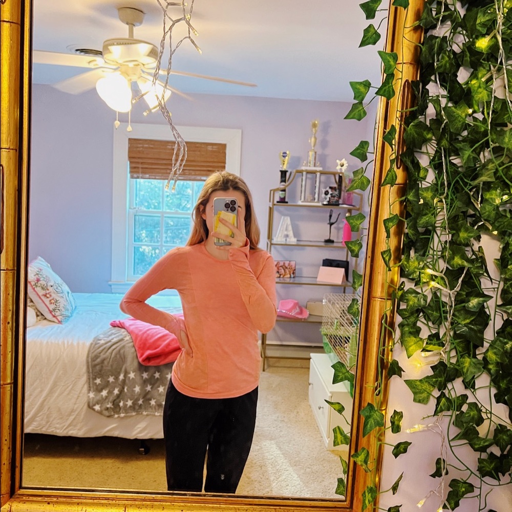 Athleta Girl Power Up Shimmer Top size Large